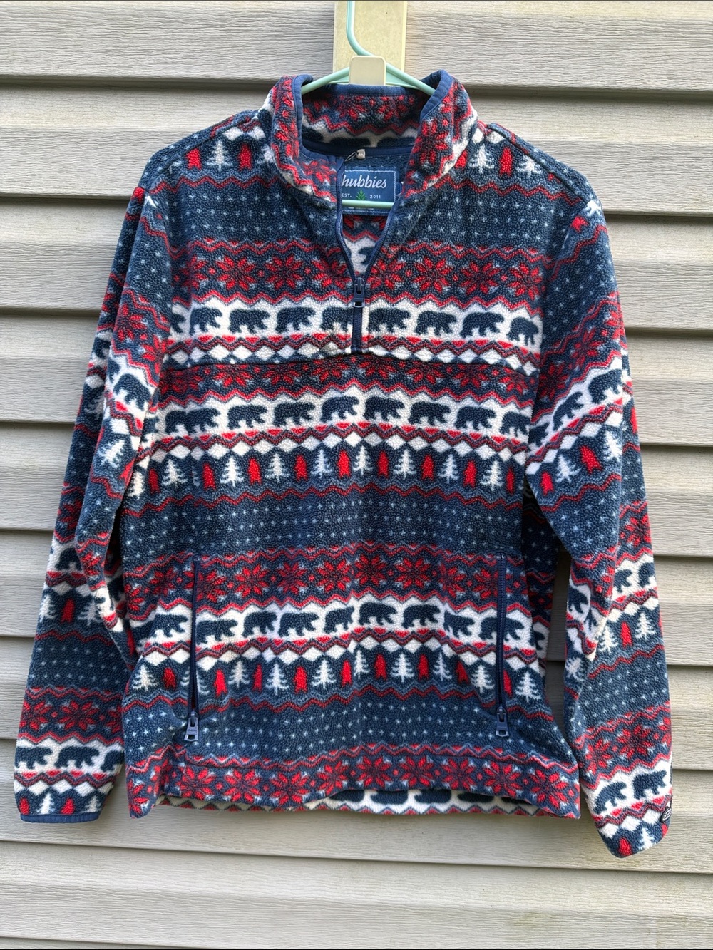 Chubbies | Bear Mountain Fleece Pullover 1/4 Zip Sweater size Small